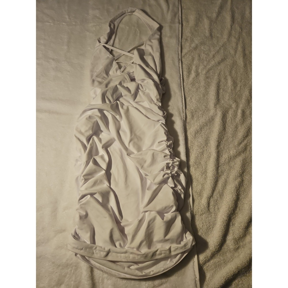 Women's Sleeveless Dress White Size S